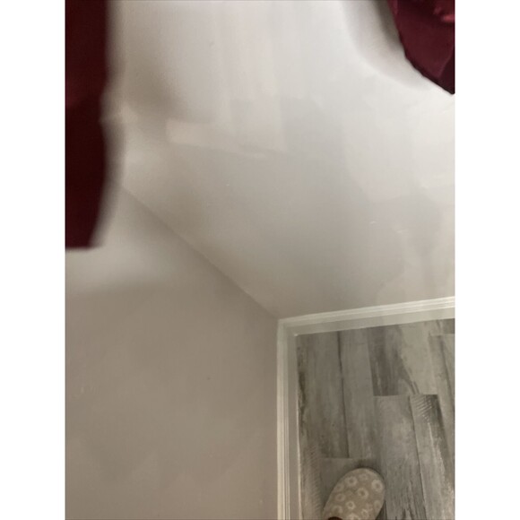 Vintage Victoria Secret Gold Label Womens P/S Pajama Top Wine Burgandy Satin - Picture 6 of 10